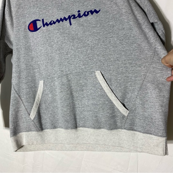 Champion Heathered Grey Pullover Sweatshirt Activewear Hoodie 2XL - Picture 8 of 16